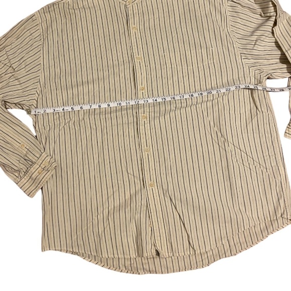 Men’s Eddie Bauer Size XL Striped Casual Button Down Cotton Shirt - Picture 3 of 6